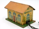 Ives Lionel Scale Zero Train Station Transformer Tin Toy 1940S. Fixed Price $93.35.