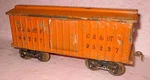 Prewar Lionel 114 Standard Gauge #98237 Cm&stp Orange Box Car. Fixed Price $35.00.