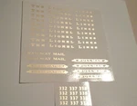 Pre-war Std Lionel 332-337-338 Gold Water Decal Slim Serif Pass. Car Set Look!. Fixed Price $11.00.