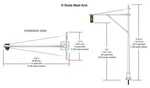 Woodland Scenics Scale Mast Arm Traffic Lights PKG(4) JP5666. Fixed Price $45.59.