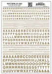 Woodland Scenics MG722 Model Graphics, Gothic Letters, Gold. Fixed Price $7.99.