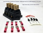 Lionel Post War Transformer Protection Block & 5AMP Breakers Tvs -zw. Fixed Price $44.95.