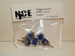 Nce #304 5-PACK Dpdt Toggle Switches New. Fixed Price $10.39.