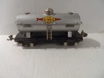 Lionel Gauge Prewar Sunoco Tank Car # 654. Fixed Price $20.00.