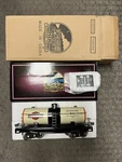 + Mth Standard Gauge Tinplate Harley Davidson 200 Series Tank Car 10-2161 Lnib. Fixed Price $420.00.