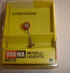 Brawa 4570 Illuminated Station Platform Clock 1- 1/8" High. Fixed Price $13.50.