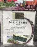 Nce 175 D13J 4-PK Dcc Decoders 9-PIN Jst Quick-plug (was D13SRJ) $5 Offer. Fixed Price $77.49.