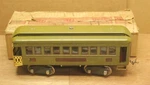 Lionel 338 Observation Car Olive Green With Original Box Standard Gauge. Fixed Price $65.00.