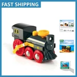 Classic Wooden Steam Engine Eco-friendly Toy With Realistic Piston Action 3+. Fixed Price $28.49.
