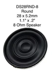 Railmaster Hobbies DS28RND-8 28MM Round Ohm Speaker X 5.2MM. Fixed Price $6.99.