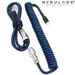 Custom Coiled Aviator GX16 Usb-c Mechanical Gaming Keyboard Cable Dark Blue. Fixed Price $29.99.