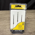 Ho Scale Woodland Scenics JP5633 Just Plug Lamp Post Street Lights (3) Pcs. Fixed Price $22.99.
