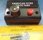 American Flyer Stock Yard Button & Rotary Control New Repro XA10961CA. Fixed Price $24.95.