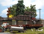 Unloading Station High Level Kit Ho/oo Gauge Busch 12389. Fixed Price $53.46.