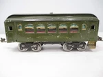 Lionel 35 Pullman Car Dark Olive Prewar Standard Gauge X7905. Fixed Price $35.00.