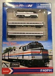 Rare Vintage New-ray Railroad Scale Die Cast F40PH Amtrak Train Set Limited Ob. Fixed Price $280.00.