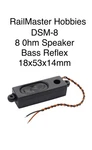 Railmaster Hobbies DSM-8 Ohm Speaker Bass Reflex 18 53 14MM Ho, S,. Fixed Price $11.77.