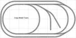 Bachmann E-z Track Train Layout #005 Set Ho Scale 4' X 8' Wire Switches. Fixed Price $589.95.