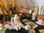 Lot Nos 75 Pieces 70S/80 Doll House Windows Hardware Cir-kit #1009A Tole Trunk. Fixed Price $95.00.