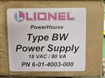 Lionel Powerhouse Supply For Bw Type Controller 6-14003. Fixed Price $110.00.