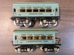 Vintage Ives No. 62 & 68 Passenger Car Set Standard Gauge Prewar Tin Litho. Fixed Price $65.00.