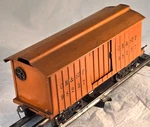 Antique Lionel Standard Gauge 114 Cm & Sp Box Car, Orange. Fixed Price $112.00.