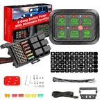 Car 6 Gang Switch Panel Circuit Control Box For Rv Boat Marine Led Light Bar 12V. Fixed Price $76.95.