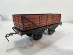 Marklin Electric Train Gauge Model Railroad Tin Plate 4 Wheel Gondola Car. Fixed Price $10.00.