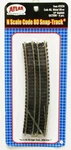 Scale Atlas 2526 Code 80 19" Radius Curve Snap-track Pkg (6). Fixed Price $6.50.