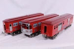 Mth Tinplate 1766, 1767 & 1768 Passenger Baggage 3-CAR Set (red)-no Boxes F3. Fixed Price $349.99.