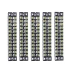 Summerhome 5PCS 15A 600V 12 Position Covered Dual Row Screw Terminal Barrier Str. Fixed Price $16.44.