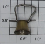 Lionel 1912-10 Standard Gauge Ornamental Nickel Bell Bracket Fits 42, 150. Fixed Price $20.00.