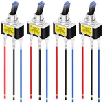 Mkbklljy 4PCS Lighted Toggle Switch Dc 12V 30A,SPST Pin On Off D. Blue. Fixed Price $21.87.