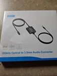 Esynic 192KHZ Dac Converter Optical 3.5MM Adapter Pcm Output Only 2M/6FT. Fixed Price $13.25.