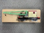 + Mth Standard Gauge Tinplate 219 Ivory / Yellow Derrick Crane Car Lnib. Fixed Price $175.50.