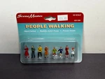 Walthers Scene Master People Walking Figure Set 433-1594 Ho Scale Train. Fixed Price $12.50.
