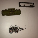 Lionel Prewar 254E Engine Gauge Green Motor Body Shell Wheels Tinplate. Fixed Price $80.00.