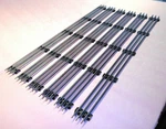Lot Six (6) Straight Track 30 Inch Sections Tubular O-gauge For Mth Lionel New. Fixed Price $63.99.