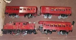 Original Ives Standard Gauge Passenger Set # 701 W/ 3241 Engine 184 185 186 Box. Fixed Price $650.00.