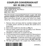 Micro Trains Scale Locomotive Coupler Conversion Kit (1109) 00130008. Fixed Price $10.73.