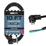 Iron Forge Cable Flat Plug Gauge Power Cord Replacement - 10FT,15 Amp Blac.... Fixed Price $57.99.