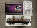 + Mth Standard Tinplate Black & Terra Cotta W/ Brass 220 Searchlight Car 10-1075. Fixed Price $150.00.