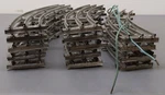 Ives Standard Gauge Vintage Curved Track Sections 14. Fixed Price $48.99.