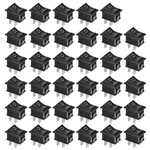 Gtiwung 35PCS On/off Rocker Switch, Mini Boat 10A/125V 6A/250V, Pin .... Fixed Price $14.56.