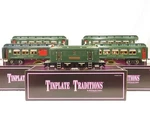 Mth 10-1105-1 Tinplate Traditions Lionel #9E Dark Green Passenger Set Ln. Fixed Price $1559.99.