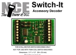 Nce 0114 Switch-it Decoder For Stall Motor Machines Pkg Of 2 Nos. Fixed Price $40.00.
