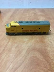 Bachmann Union Pacific Ho Scale 1206 Train Engine Yellow Working But Read. Fixed Price $19.99.