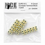 Nce 524-295 Euro 6-3 Terminal Strip (3-PACK). Fixed Price $13.74.