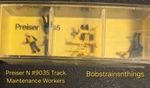 Vintage New Preiser Scale #9035 Maintenance Workers Original Box 1:160. Fixed Price $14.99.