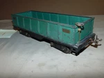Lionel Standard Gauge 512 Green & Black Gondola #1. Fixed Price $17.00.